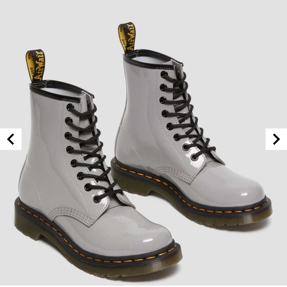 Dr. Martens Women's White Lace-Up Boots